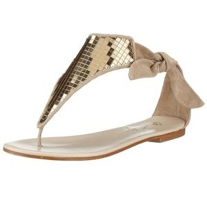 Miss Sixty Metallic Thong Gladiator Sandal